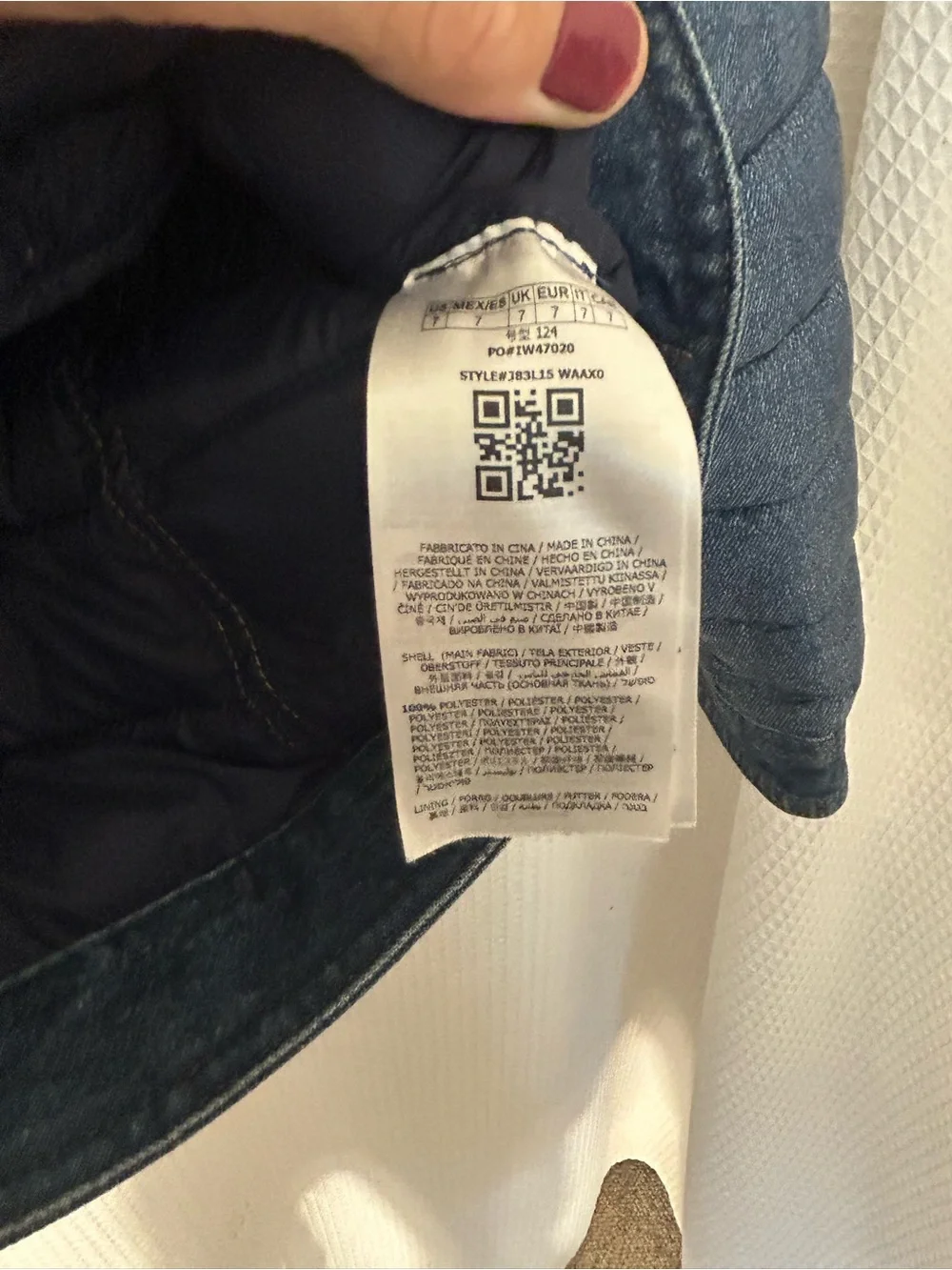 Guess Denim-Style Puffer Jacket for Kids 7 - Blue